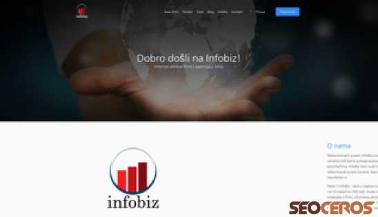 infobiz.rs desktop förhandsvisning