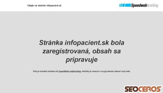 infopacient.sk desktop obraz podglądowy