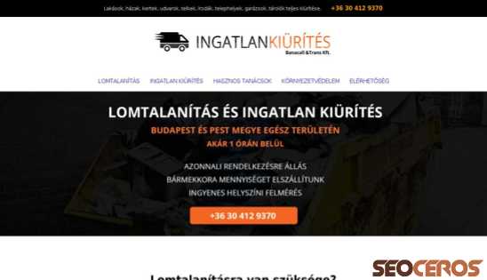 ingatlankiurites.hu desktop náhľad obrázku