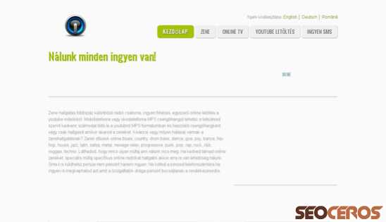 ingyen-van.hu desktop náhľad obrázku