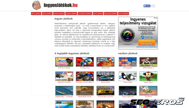 ingyenjatekok.hu desktop náhľad obrázku