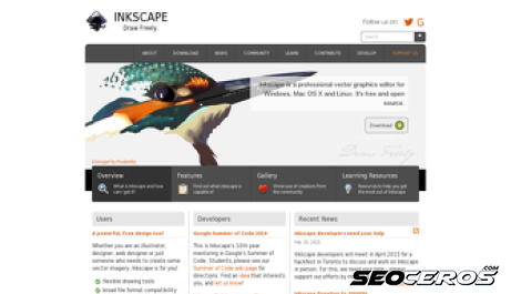 inkscape.org desktop preview
