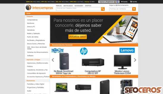 intercompras.com desktop preview