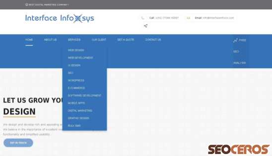 interfaceinfosys.com desktop Vista previa