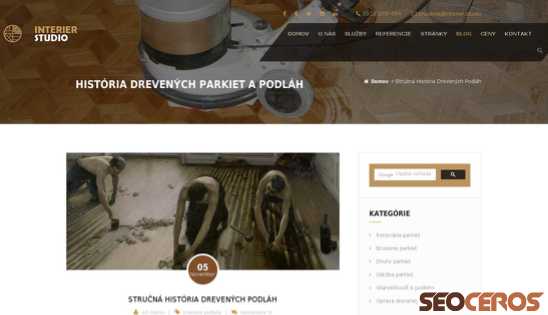 interier.studio/Strucna-historia-drevenych-podlah.html desktop előnézeti kép