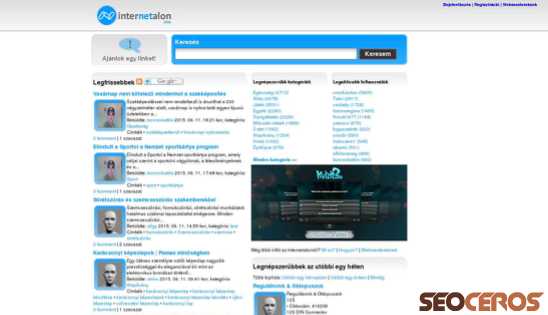 internetalon.hu desktop preview