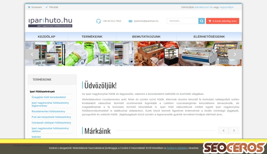 iparihuto.hu desktop előnézeti kép