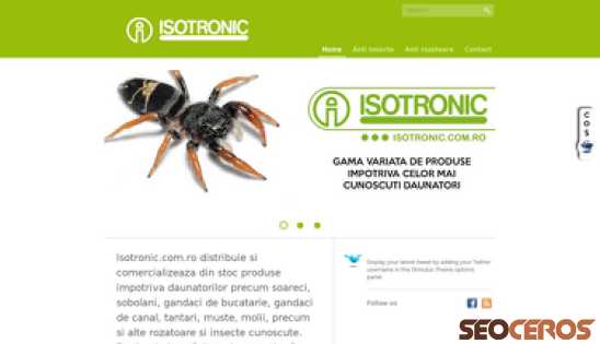 isotronic.com.ro desktop obraz podglądowy