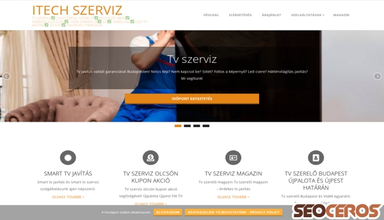 itech-tv-szerviz.hu desktop előnézeti kép