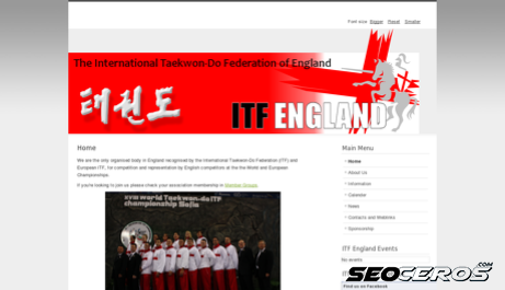 itf-england.co.uk desktop előnézeti kép