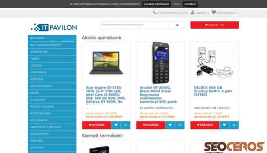 itpavilon.hu desktop előnézeti kép