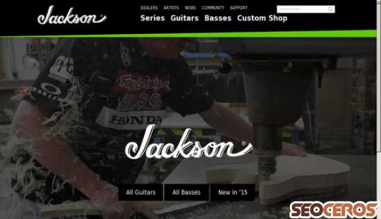 jacksonguitars.com desktop náhľad obrázku