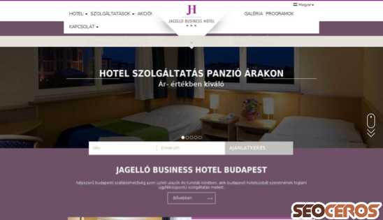 jagellobusinesshotel.hu desktop náhled obrázku