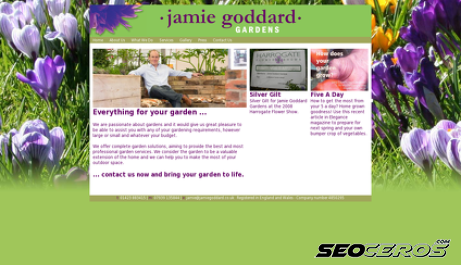 jamiegoddard.co.uk desktop náhľad obrázku