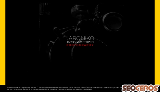 jaroniko.pl desktop förhandsvisning