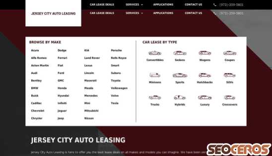 jerseycityautoleasing.com desktop preview