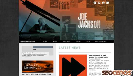 joejackson.com desktop vista previa