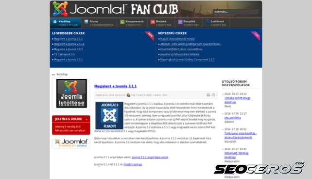 joomlafanclub.hu desktop előnézeti kép