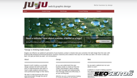 ju-ju.co.uk desktop förhandsvisning