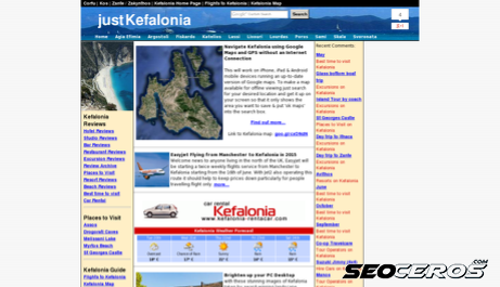 justkefalonia.co.uk desktop náhľad obrázku