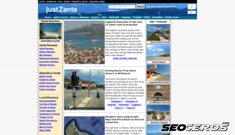 justzante.co.uk desktop prikaz slike