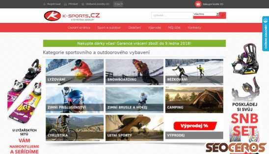 k-sports.cz desktop előnézeti kép