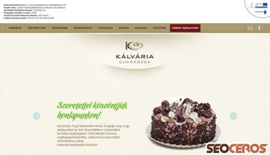 kalvariacukraszda.hu desktop előnézeti kép