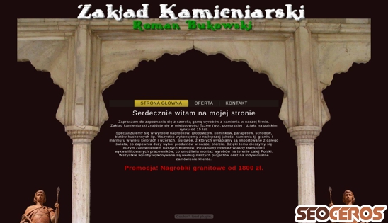 kamieniarstwo-bukowski.pl desktop előnézeti kép