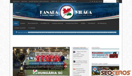 kanadavilaga.com desktop előnézeti kép