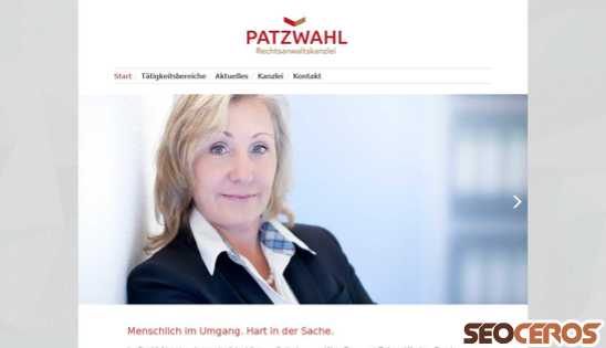 kanzlei-patzwahl.de desktop náhľad obrázku