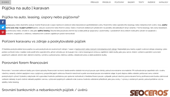 karavany.vyrobce.cz/pujcka-na-auto-karavan.html desktop obraz podglądowy