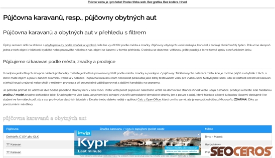 karavany.vyrobce.cz/pujcovna-karavanu.html desktop obraz podglądowy