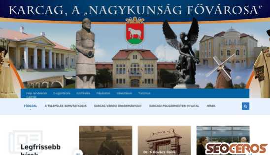 karcag.hu desktop előnézeti kép