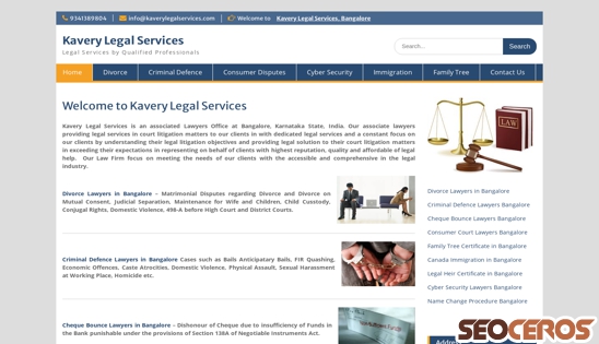 kaverylegalservices.com desktop előnézeti kép