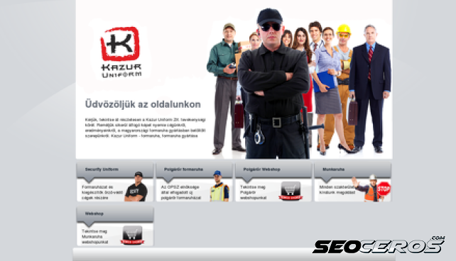 kazur.hu desktop előnézeti kép
