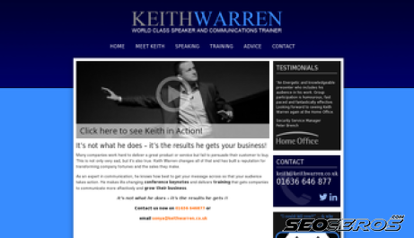 keithwarren.co.uk desktop förhandsvisning