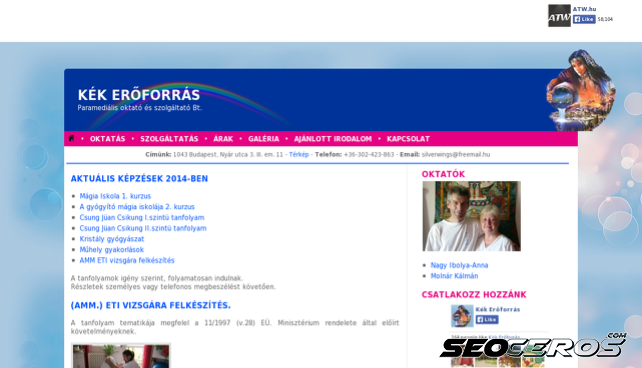 kekeroforras.hu desktop előnézeti kép