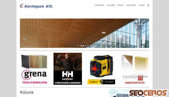 kerimpex.hu desktop náhľad obrázku