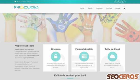 kescuola.it desktop förhandsvisning