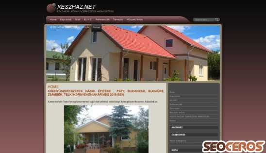 keszhaz.net desktop előnézeti kép