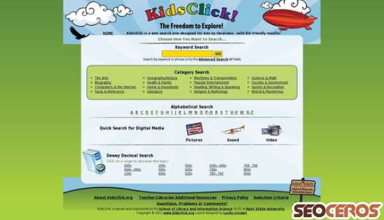 kidsclick.org desktop vista previa
