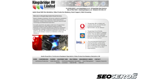 kingsbridgeav.co.uk desktop előnézeti kép