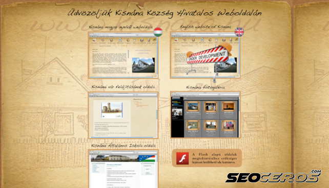 kisnana.hu desktop előnézeti kép