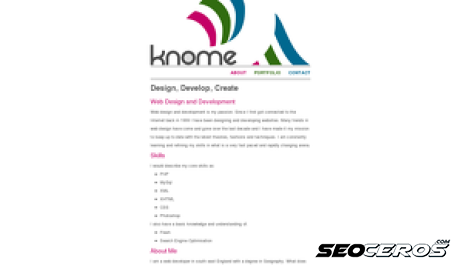 knome.co.uk desktop preview