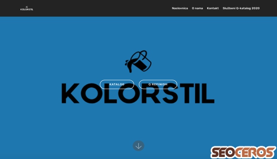 kolorstil.hr desktop előnézeti kép