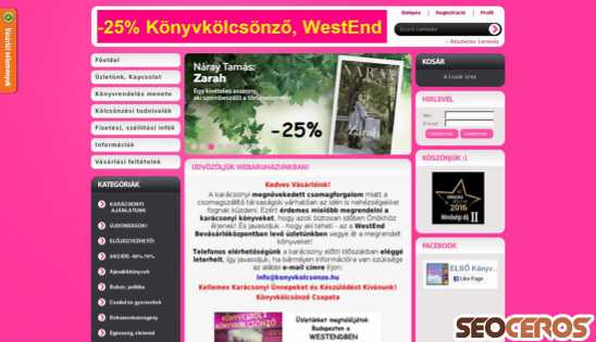 konyvkolcsonzo.hu desktop náhľad obrázku