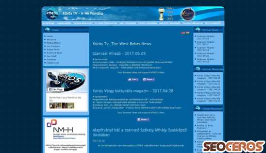 korostv.hu desktop Vista previa