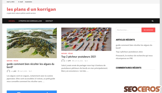 korrigan.link desktop vista previa