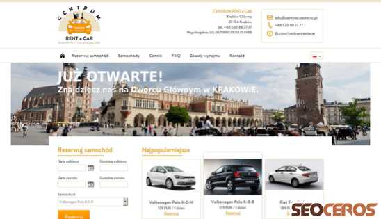 krakow-rentacar.pl desktop náhľad obrázku