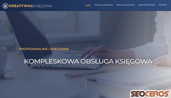 kreatywnaksiegowa.com.pl desktop förhandsvisning